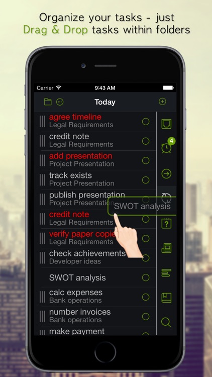 GTD Manager for iPhone