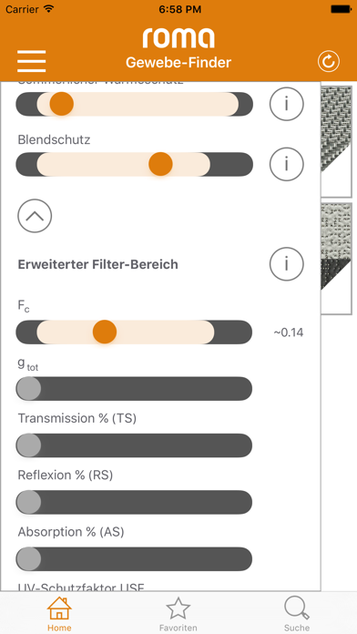 ROMA Gewebe-Finder screenshot 4