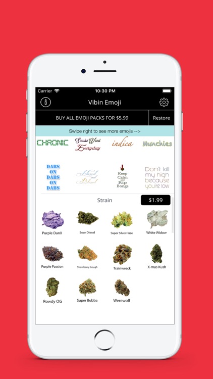 Vibin Weed Emoji Keyboard