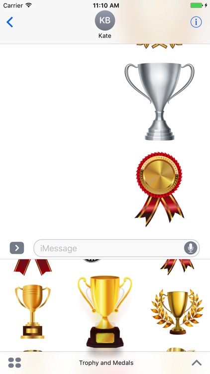 Trophy and Medals for iMessage screenshot-3