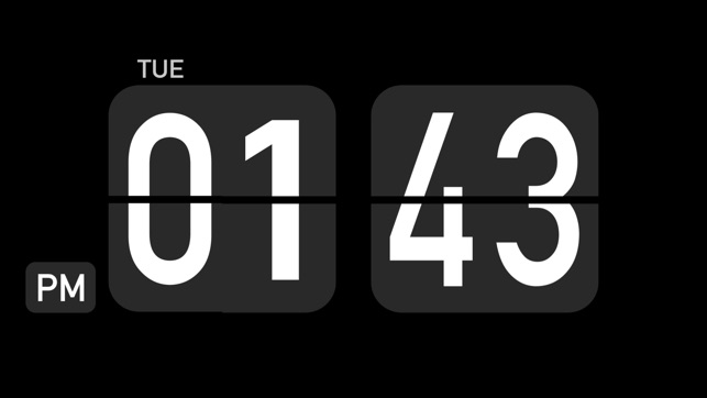 翻頁時鐘 - 全屏數字顯示(圖1)-速報App