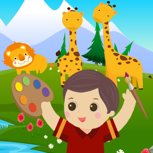 Coloring Animals in Zoo VIP iOS App