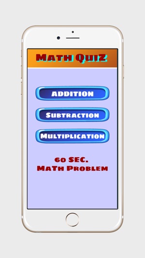 60sec Math problem solver Quiz