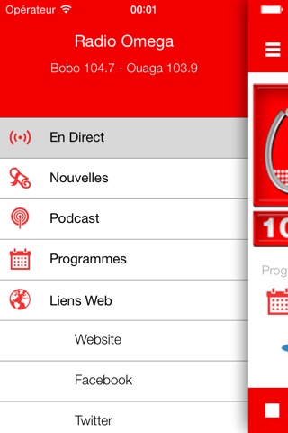 Radio Omega (Officielle) screenshot 2