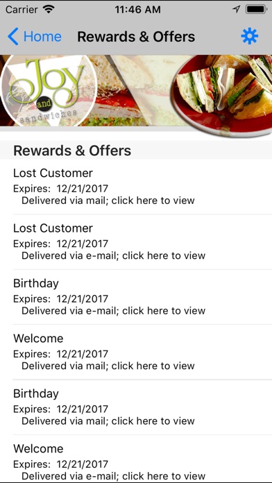 Joy and Sandwiches Rewards screenshot 3