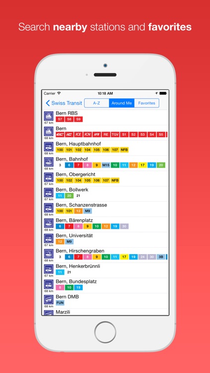 Swiss Public Transport App