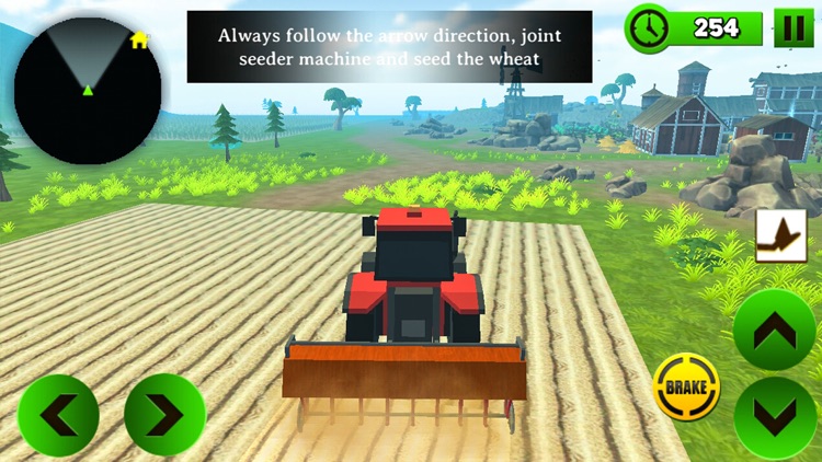 Block Farming Tractor Sim