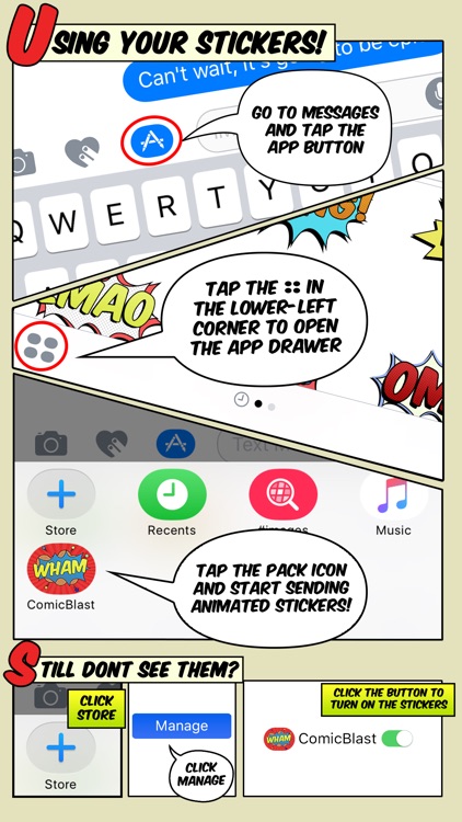 Comic Blast Animated Stickers screenshot-4