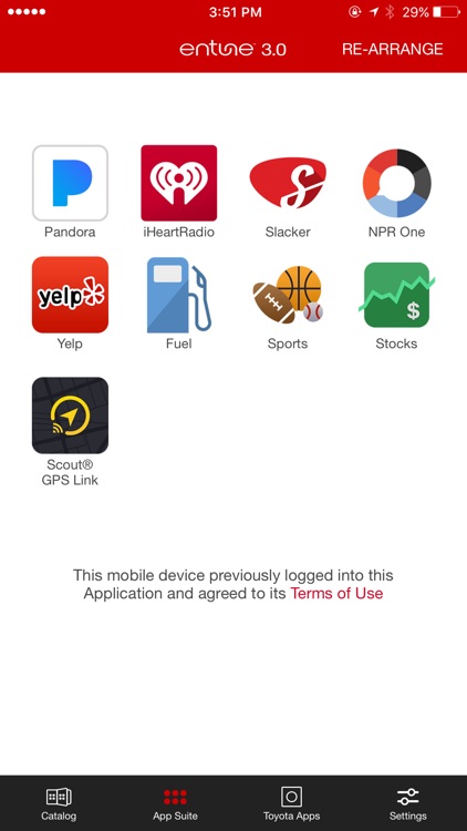 Toyota Entune™ 3.0 App Suite