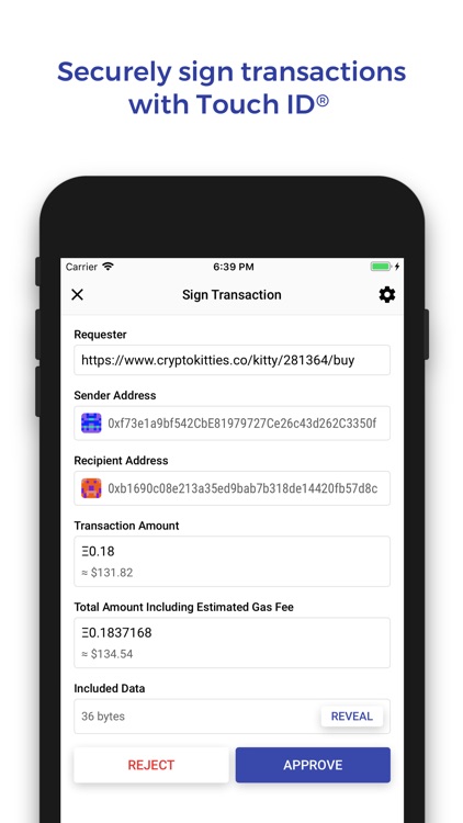 Cipher Browser - Ethereum screenshot-3