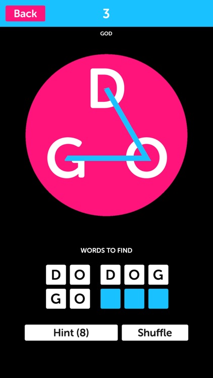 Pink Letters - Word Search Puzzle Game