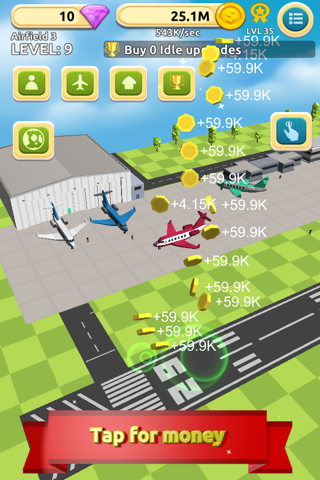 Airfield Tycoon Clicker screenshot 3