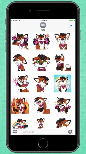 Amazing Fox Flip Stickers