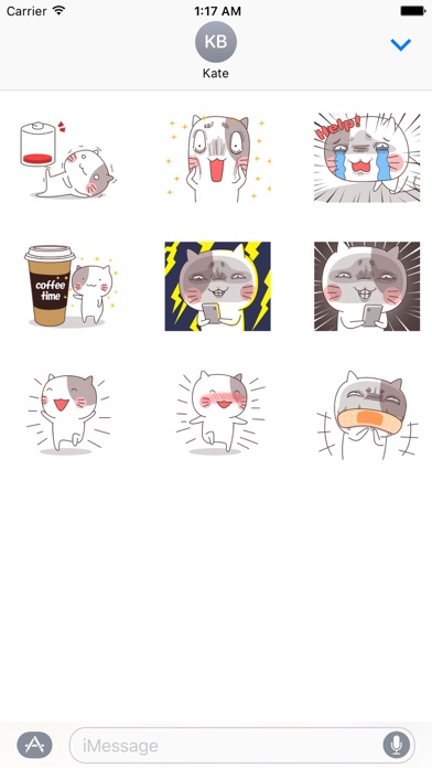 Animated Crazy Cat Sticker screenshot 2