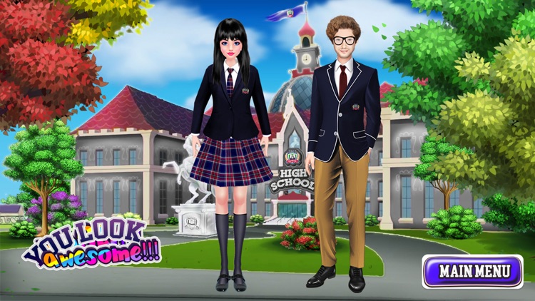 High School Dress Up Salon screenshot-3