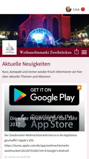 Weihnachtsmarkt Zweibrücken(圖1)-速報App