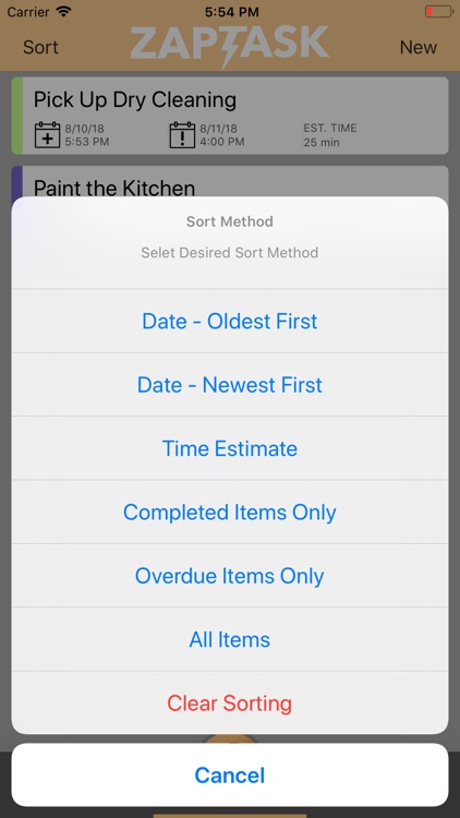 ZapTask: Super Charged Tasks