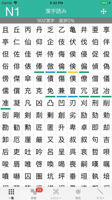 N1漢字読みのおすすめ画像2