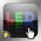 This app enables you to light up LEDs with your fingers and share them with your friends and family