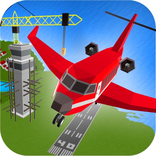 Airport Construction Crane Sim icon