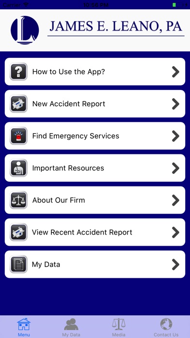 James E. Leano Injury Help App screenshot 2