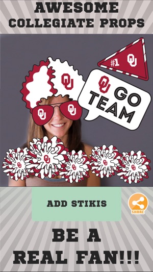 Oklahoma Sooners Selfie Stickers(圖2)-速報App