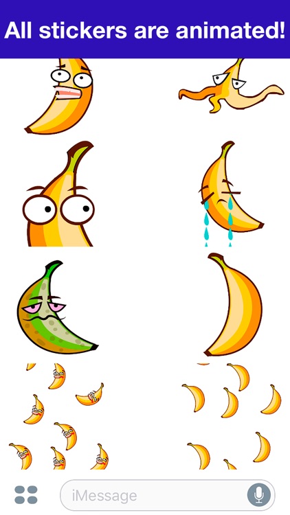 Banana Animated -Cute stickers screenshot-4