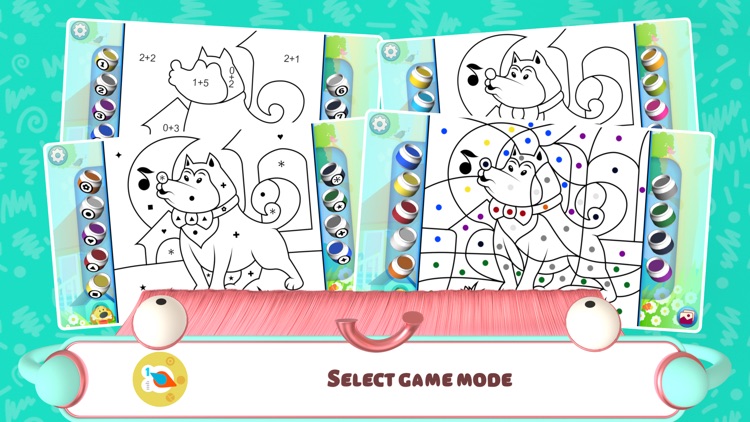 Color by Numbers - Dogs +