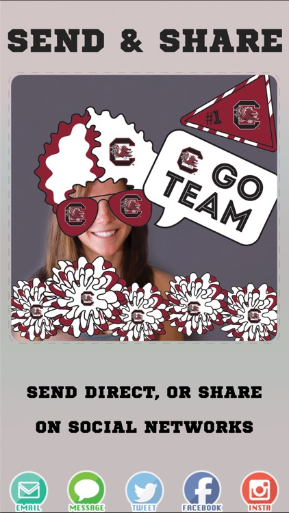 South Carolina Gamecocks Selfie Stickers screenshot-3