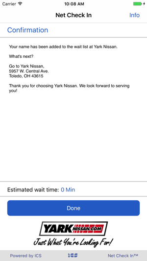 net check in yark nissan on the app store