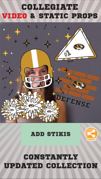Missouri Tigers Animated Selfie Stickers screenshot 2