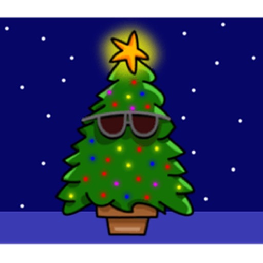 Twinkle Christmas Tree Sticker icon