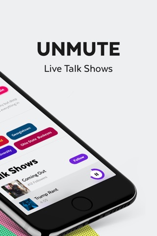 Unmute - Live Talk Shows screenshot 2