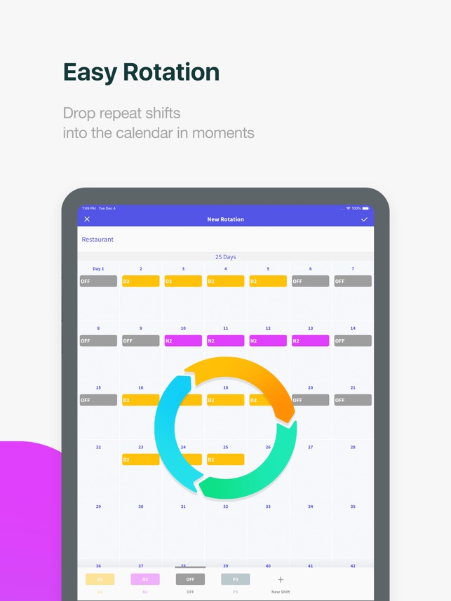 shift days work tracker on the app store shift rotation calendar