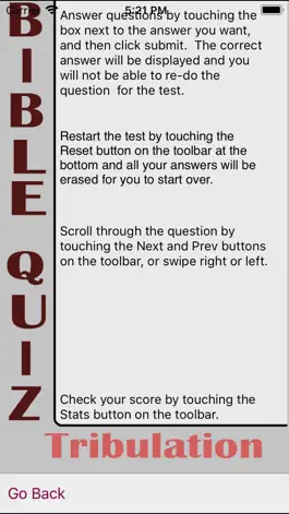 Game screenshot Tribulation Bible Quiz hack