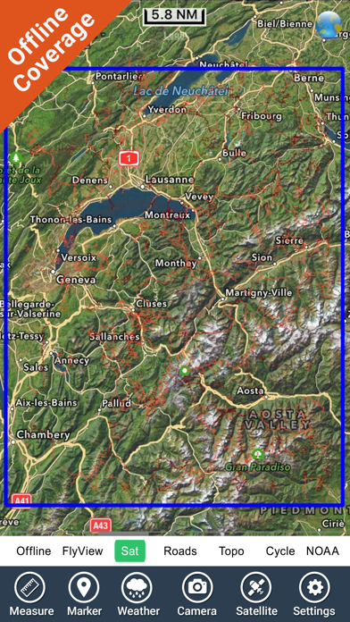 Parc National de la Vanoise - GPS Map Navigator Screenshot 1