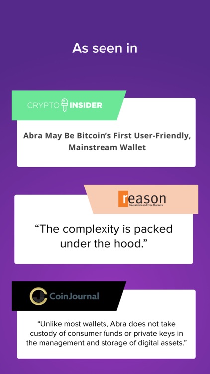 Abra: Bitcoin, Ripple, LTC screenshot-4