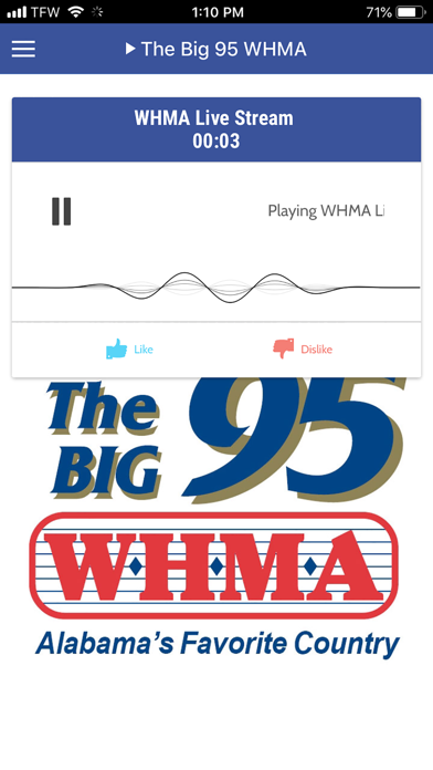 How to cancel & delete WHMA The Big 95 from iphone & ipad 1