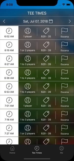 Escena Golf Club Tee Times(圖3)-速報App