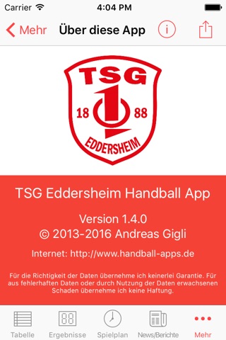 TSG Eddersheim Handball screenshot 4