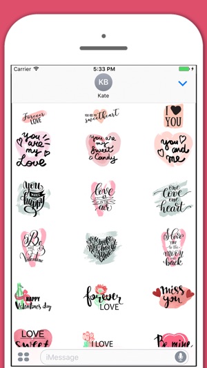 Love In Air - Kisses, Love Girl Stickers(圖2)-速報App