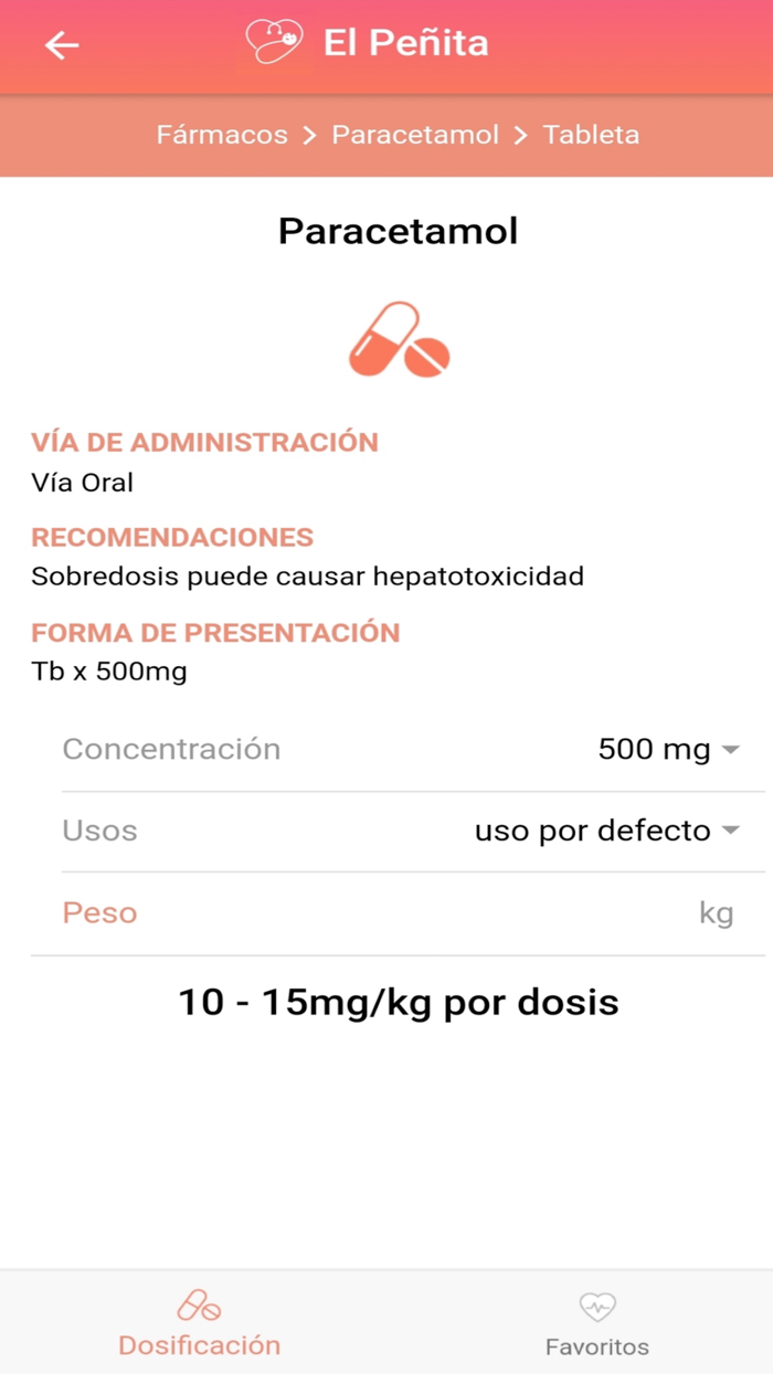 Dosis Pediátricas - El Peñita