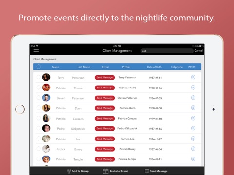 SocialNightlife Pro for iPad screenshot 2