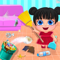 Activities of Little Girl Cleanup Adventure