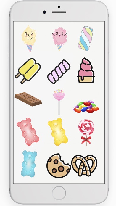 Candy stickers lollipop and sweets screenshot 3