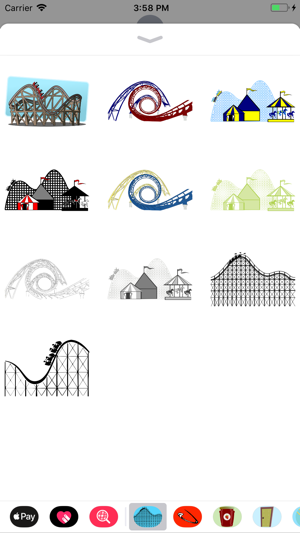 Roller Coaster Stickers