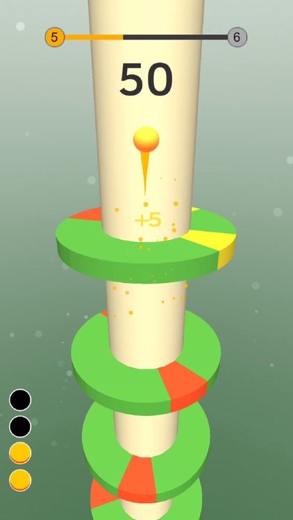 Bouncy Paint-spin helix tower