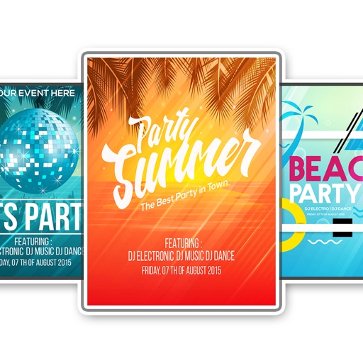 Party Flyer Creator iOS App