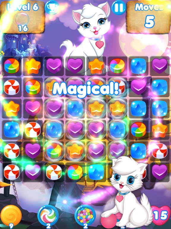 Candy Cats - Cat games and puzzle screenshot 2