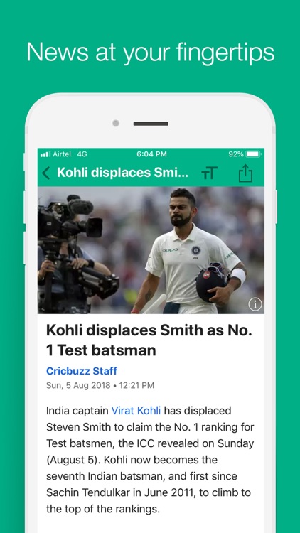 Cricbuzz Cricket Scores & News